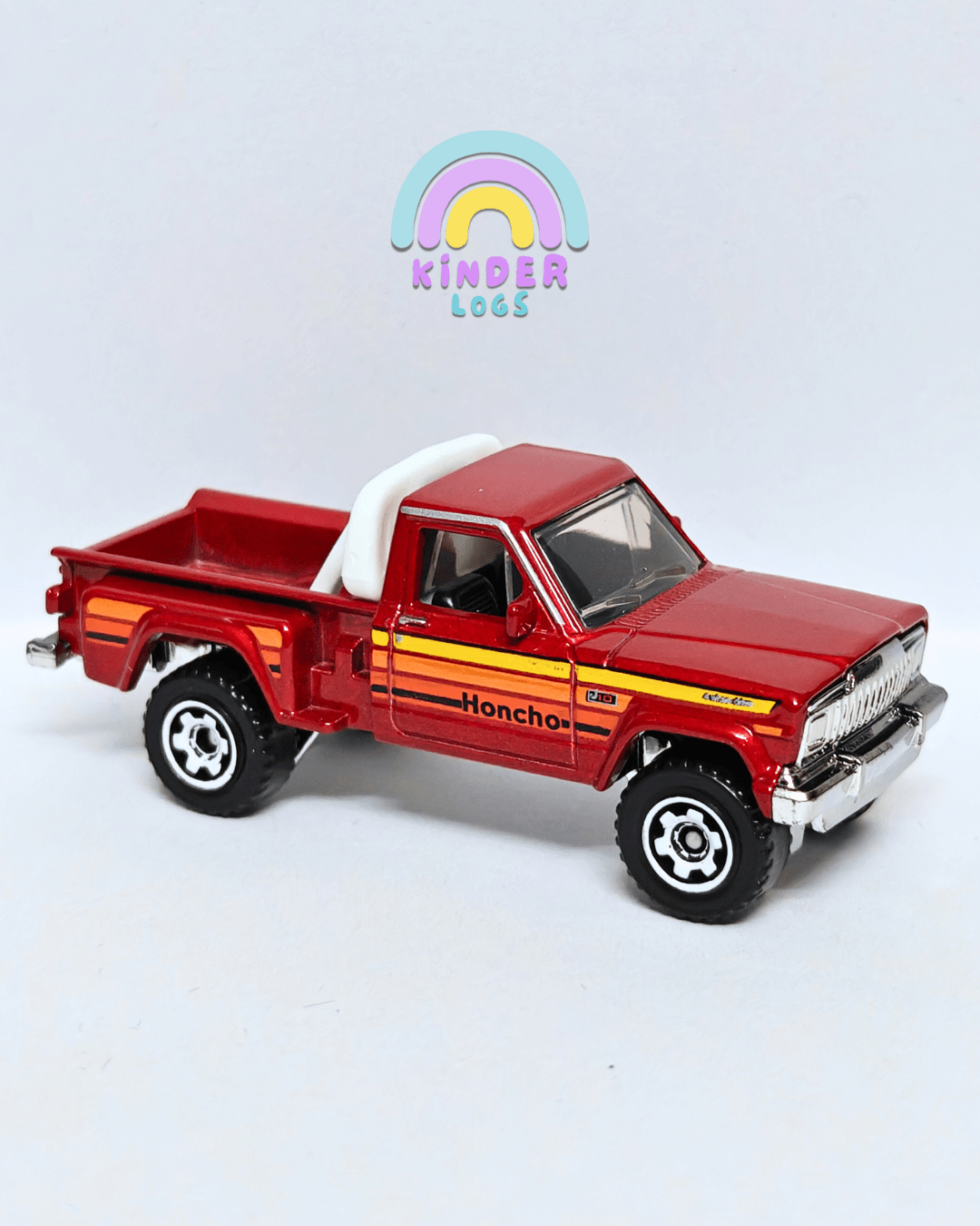 Matchbox 1980 Jeep J10 Stepside - Red (Uncarded - New) - Kinder Logs