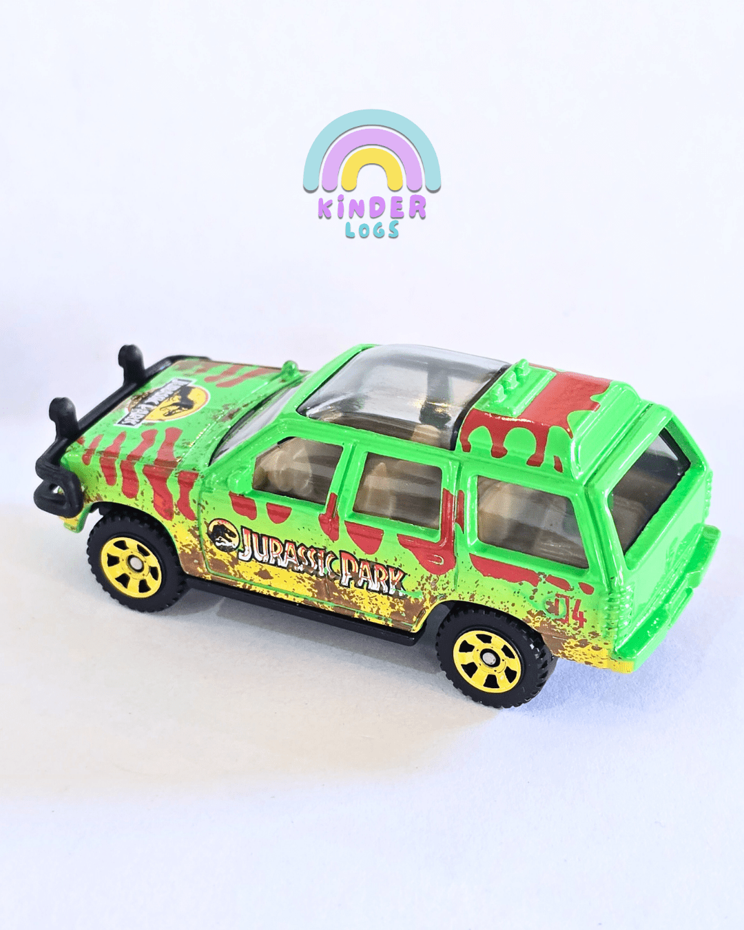 Matchbox 1993 Ford Explorer (Dirty) - Jurassic World Rebirth (Uncarded - New) - Kinder Logs