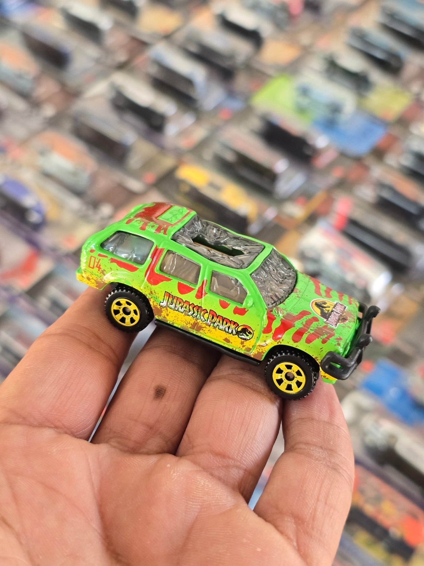 Matchbox 1993 Ford Explorer - Jurassic Park (Uncarded) - Kinder Logs