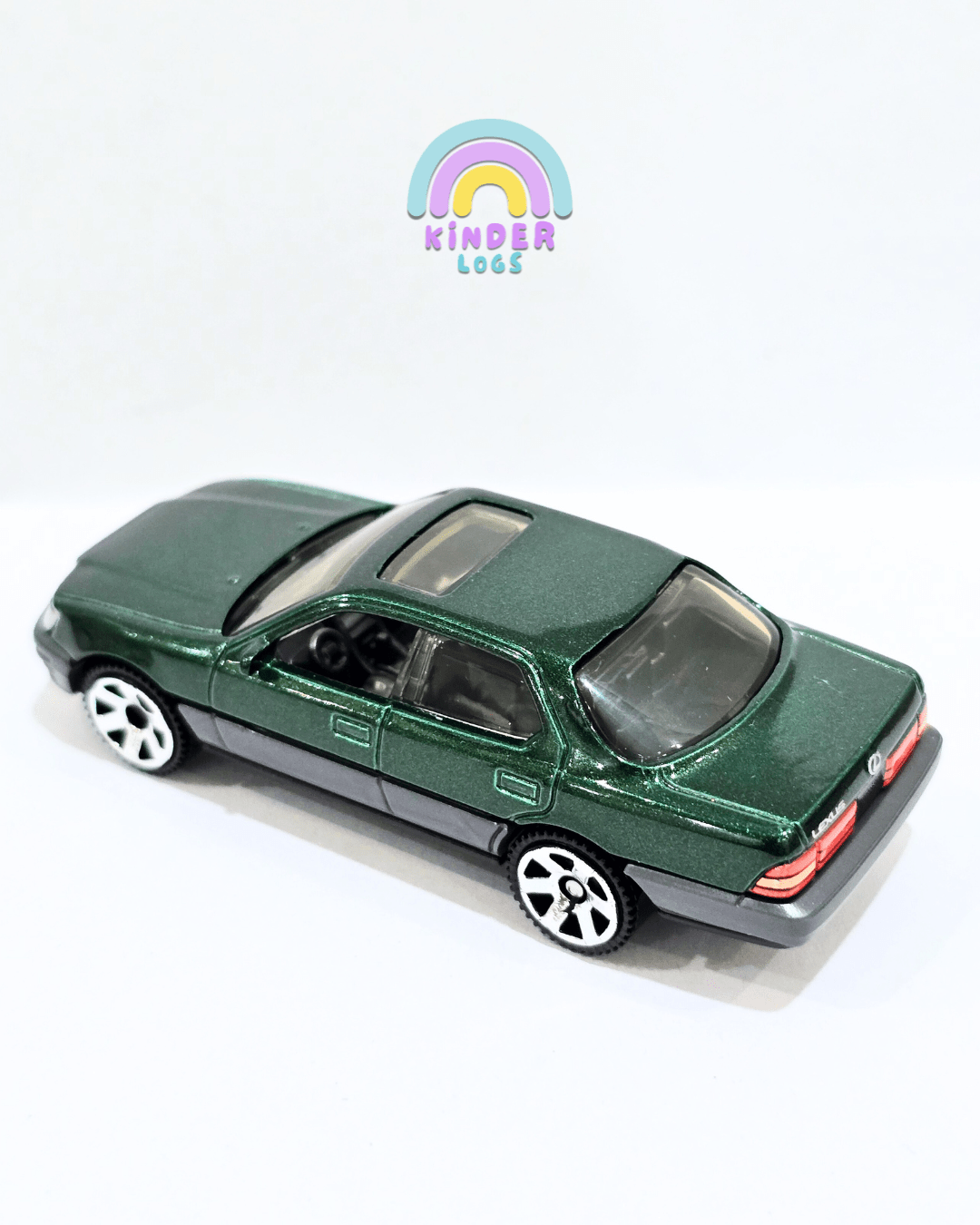 Matchbox 1994 Lexus LS 400 - Dark Green (Uncarded) - Kinder Logs