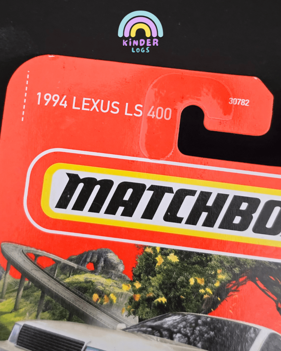 Matchbox 1994 Lexus LS400 - Grey (Imported) - Kinder Logs