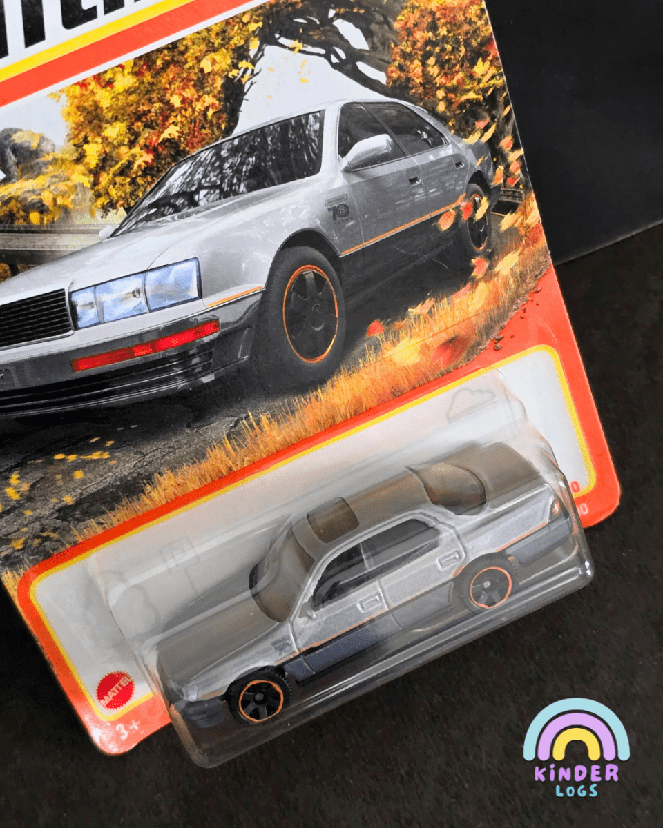 Matchbox 1994 Lexus LS400 - Grey (Imported) - Kinder Logs