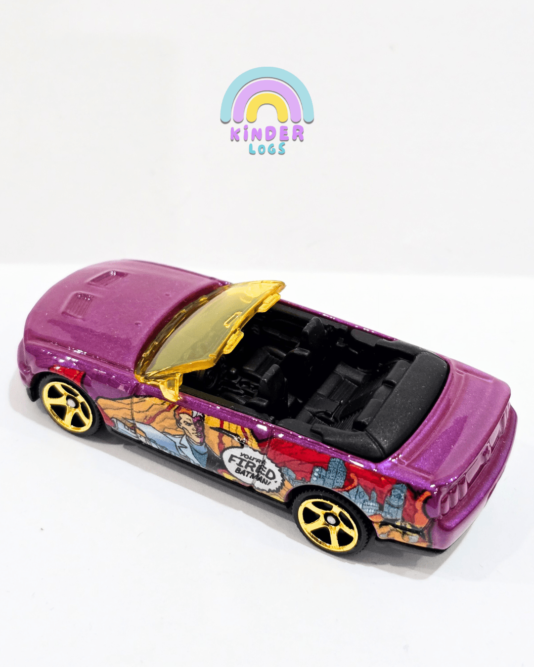 Matchbox 2007 Shelby GT500 Convertible - Purple (Uncarded) - Kinder Logs