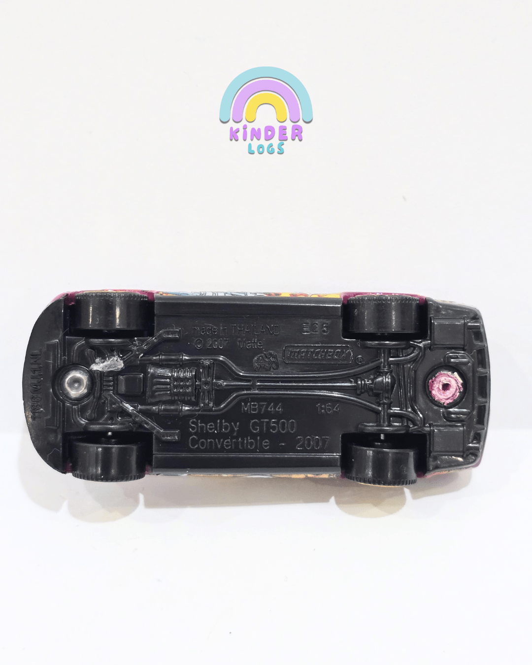 Matchbox 2007 Shelby GT500 Convertible - Purple (Uncarded) - Kinder Logs