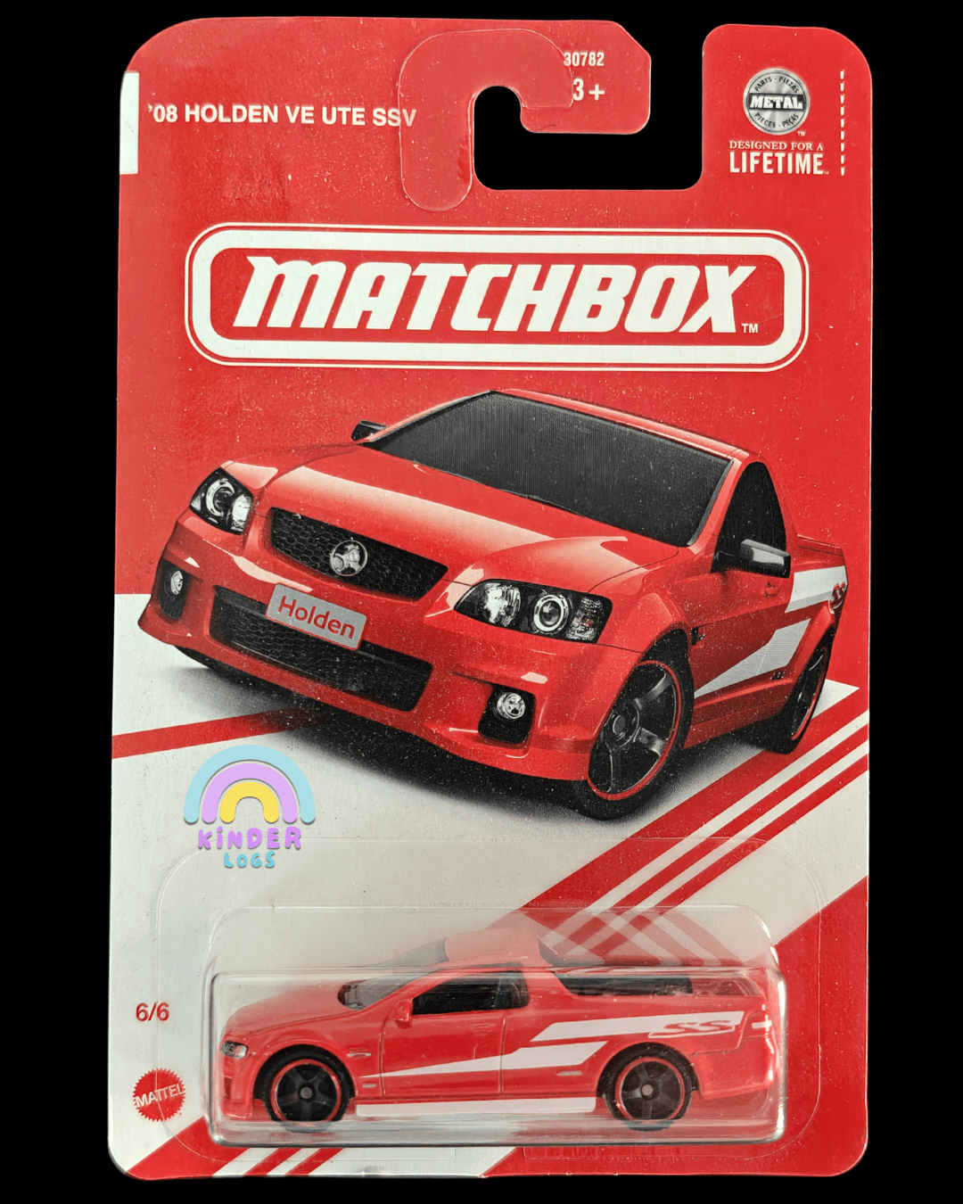 Matchbox 2008 Holden VE UTE SUV - Red (Imported) - Kinder Logs
