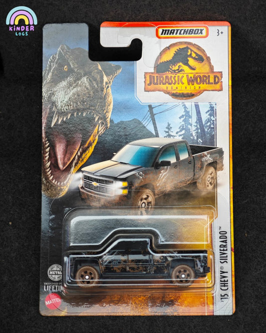 Matchbox 2015 Chevrolet Silverado - Jurassic World Edition - Kinder Logs