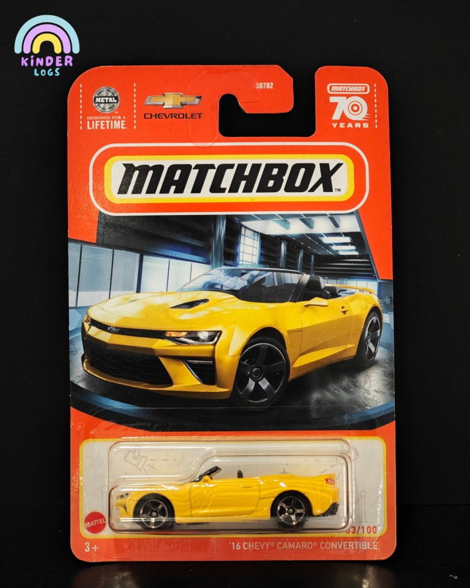 Matchbox 2016 Chevrolet Camaro Convertible - Kinder Logs