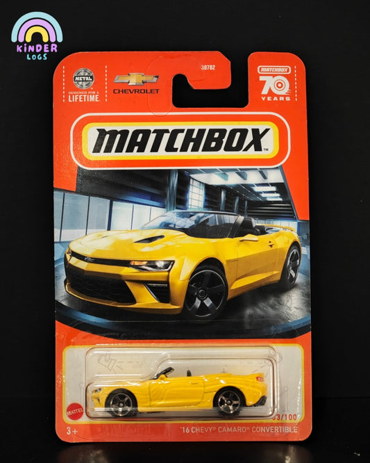 Matchbox 2016 Chevrolet Camaro Convertible - Kinder Logs
