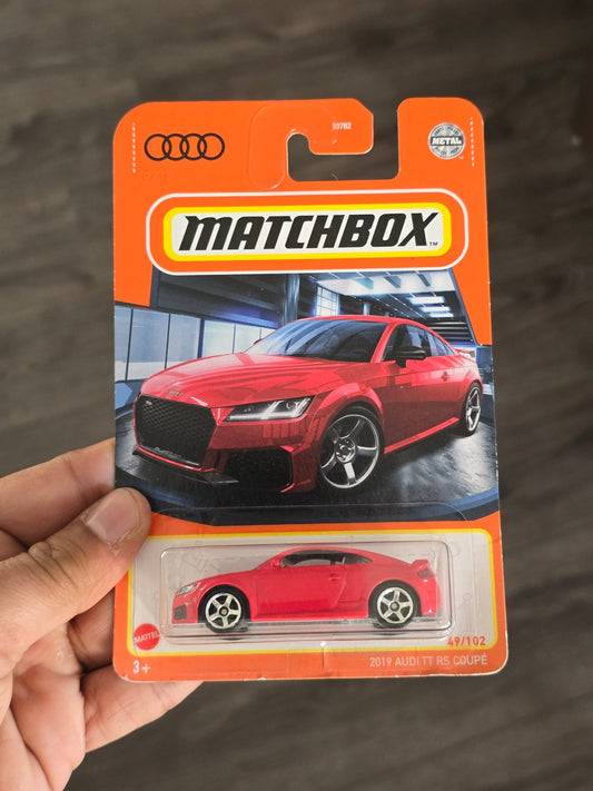 Matchbox 2019 Audi TT RS Coupe - Red (Imported) - Kinder Logs