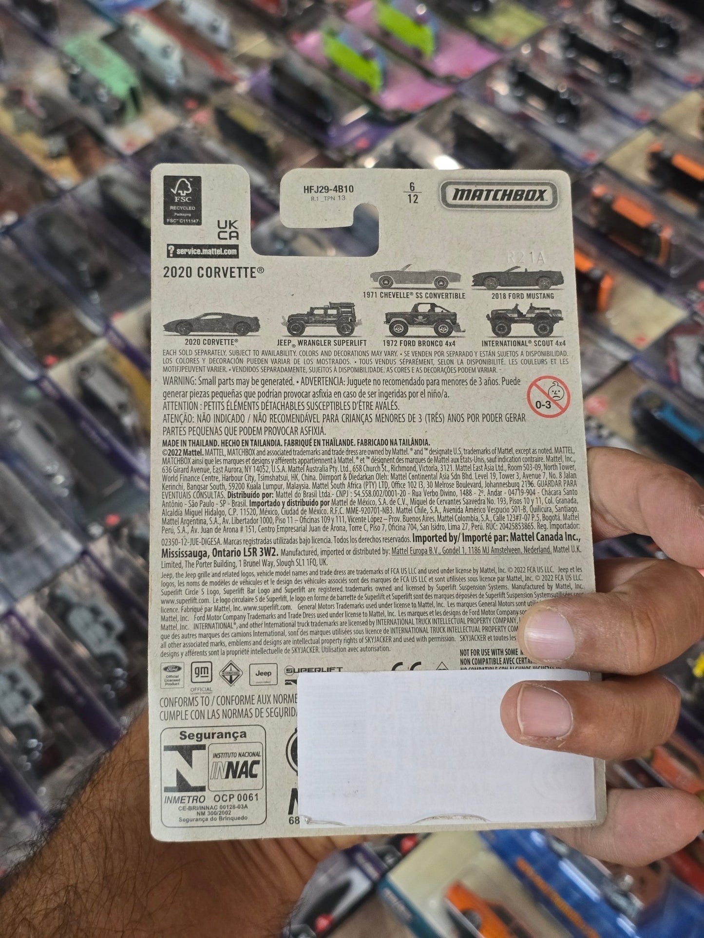 Matchbox 2020 Chevrolet Corvette (Imported) - Kinder Logs
