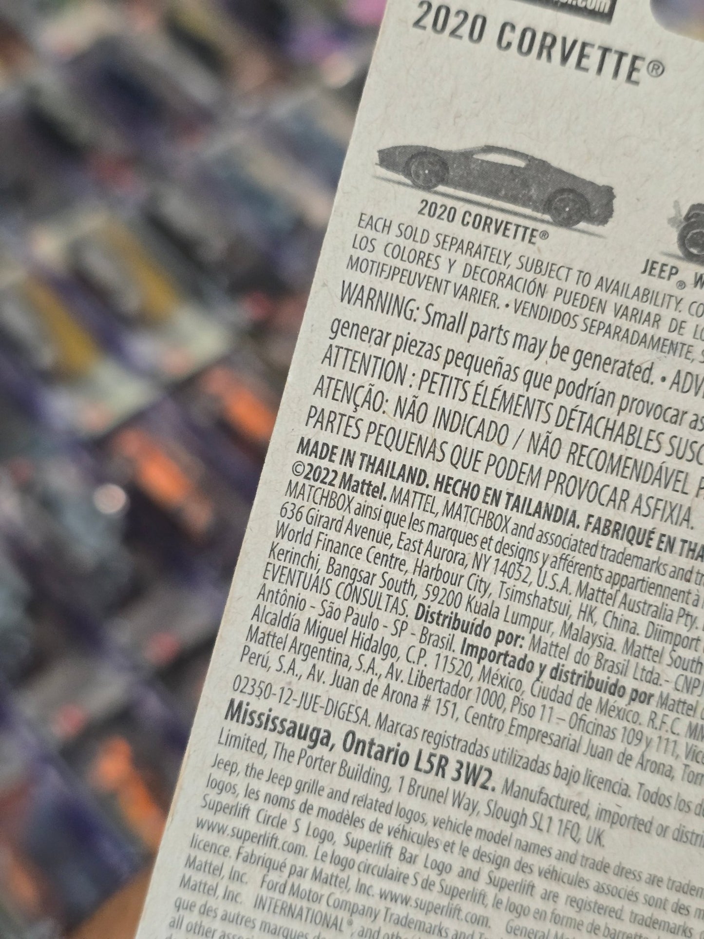 Matchbox 2020 Chevrolet Corvette (Imported) - Kinder Logs