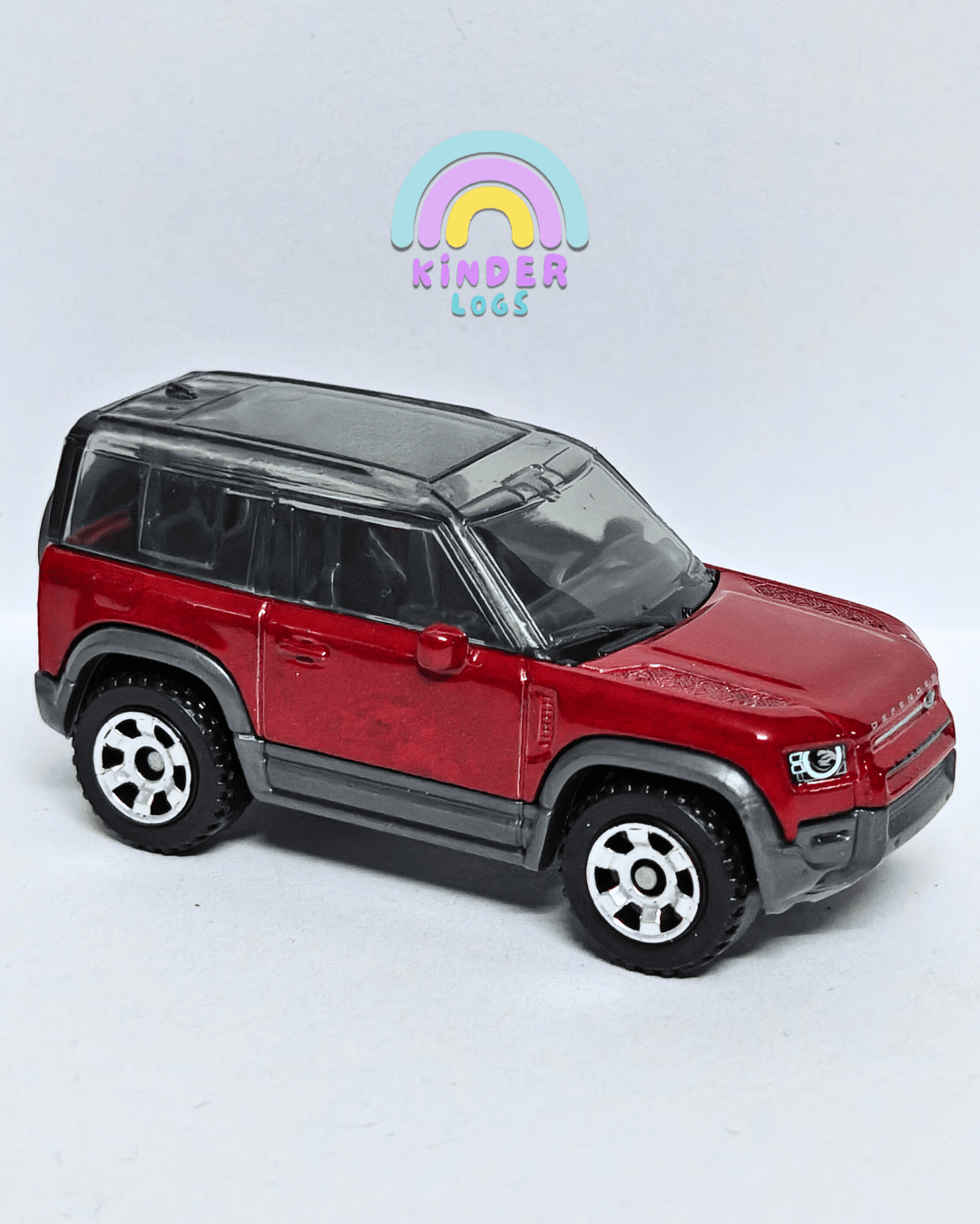 Matchbox 2020 Land Rover Defender 90 - Maroon (Uncarded - New) - Kinder Logs