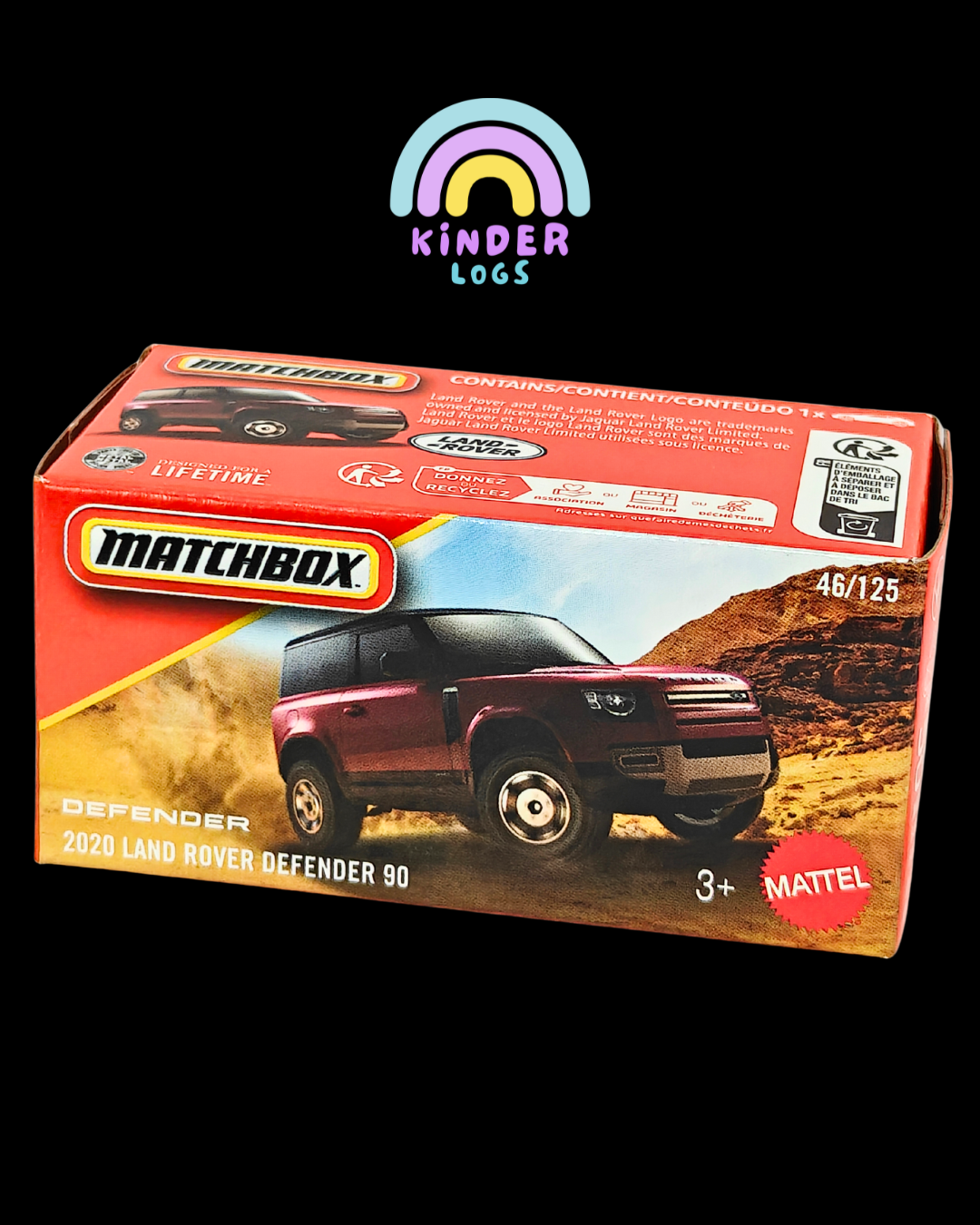 Matchbox 2020 Land Rover Defender 90 (Sealed Box) - Kinder Logs