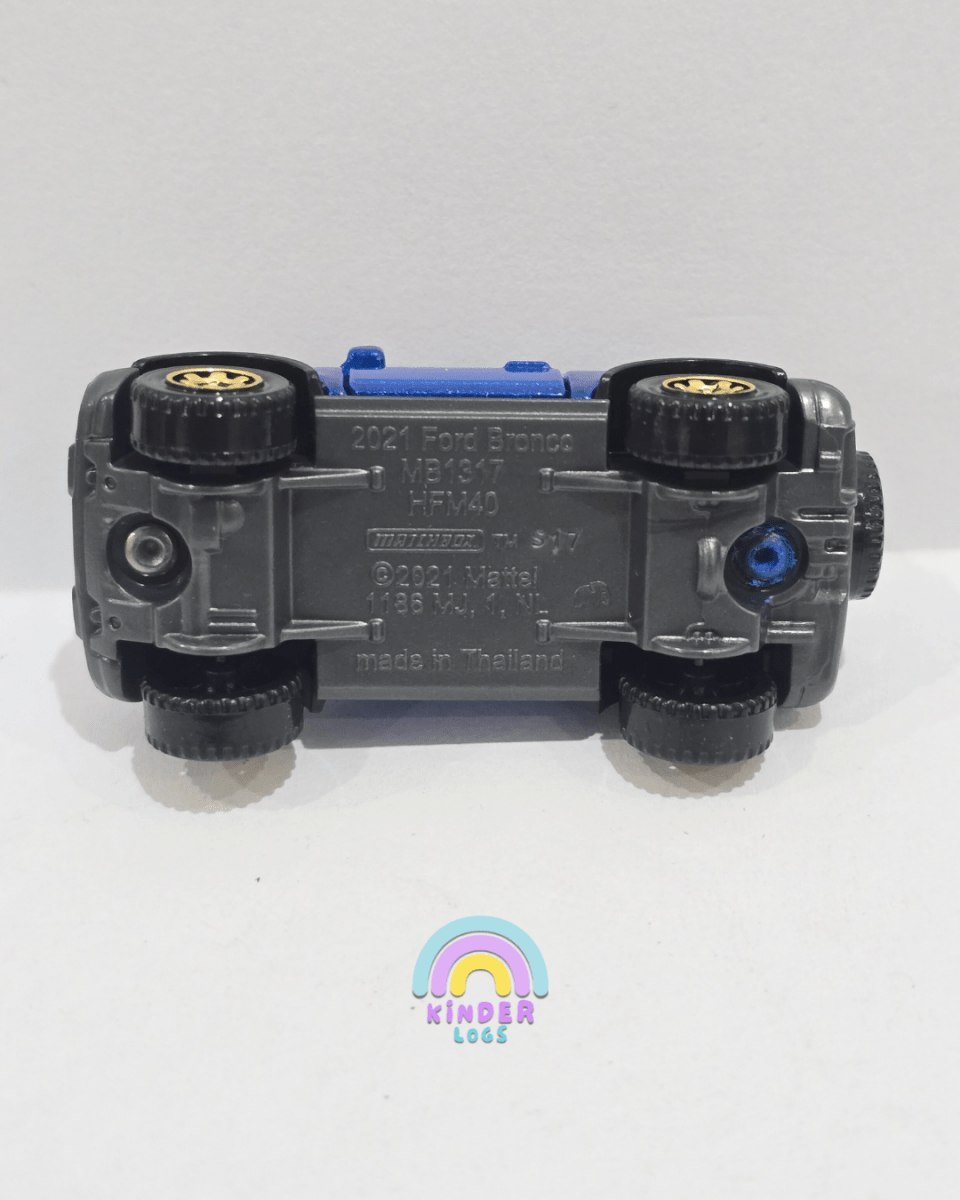 Matchbox 2021 Ford Bronco - Moving Parts (Uncarded) - Kinder Logs