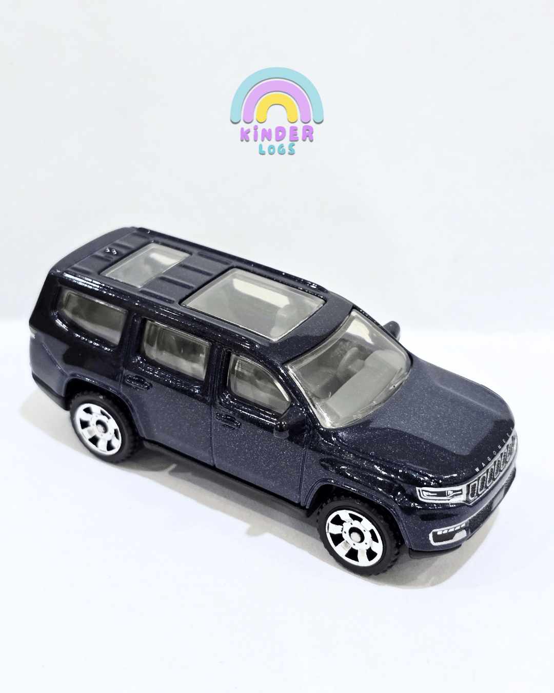 Matchbox 2022 Jeep Wagoneer - Dark Blue (Uncarded) - Kinder Logs