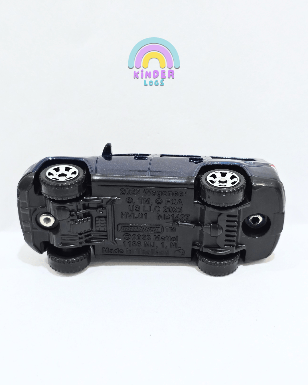 Matchbox 2022 Jeep Wagoneer - Dark Blue (Uncarded) - Kinder Logs