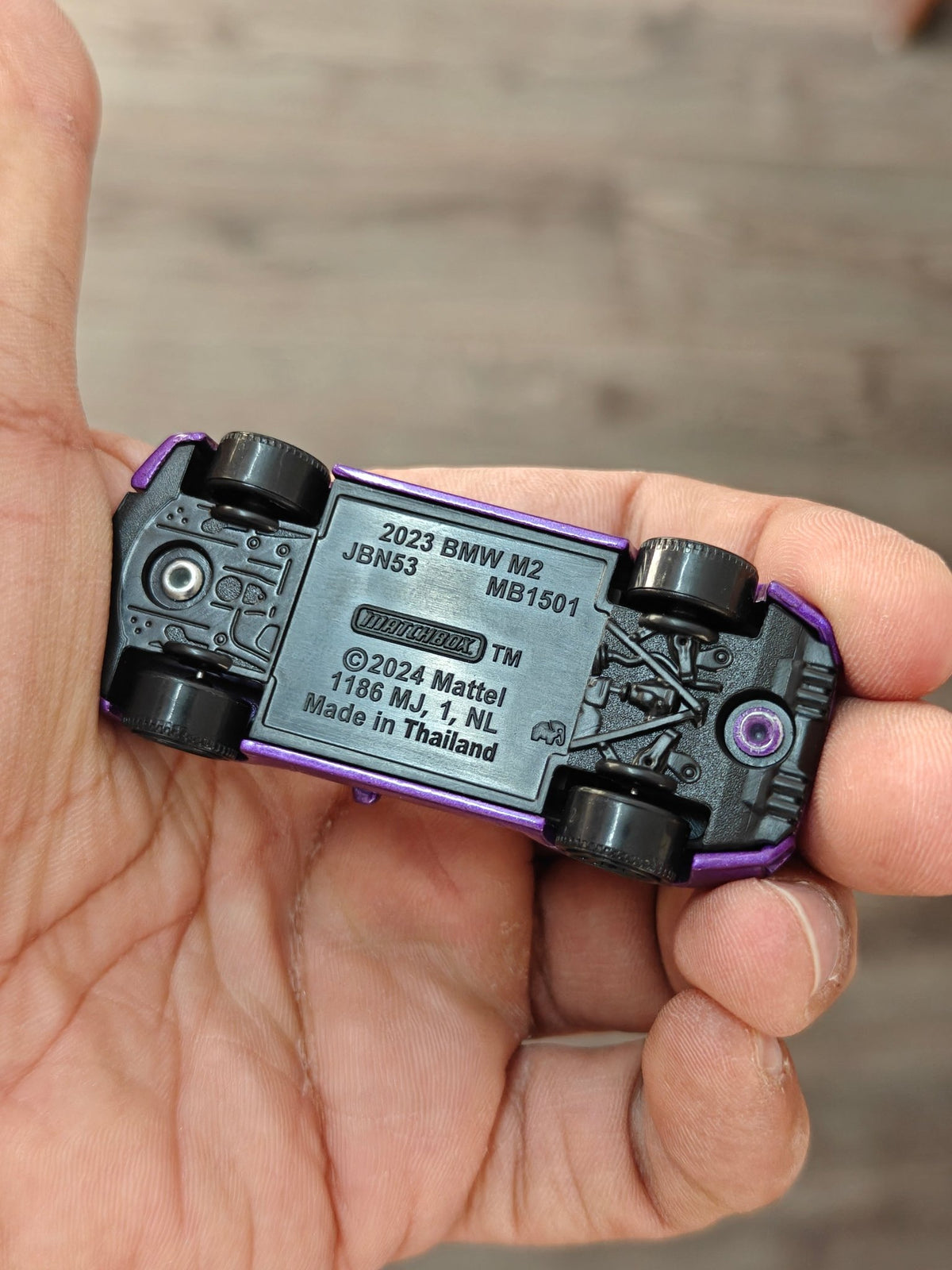 Matchbox 2023 BMW M2 - Purple (Uncarded - New) - Kinder Logs