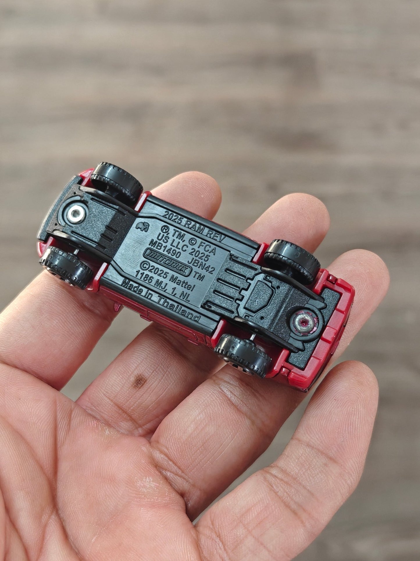 Matchbox 2025 RAM REV - Red (Uncarded - New) - Kinder Logs