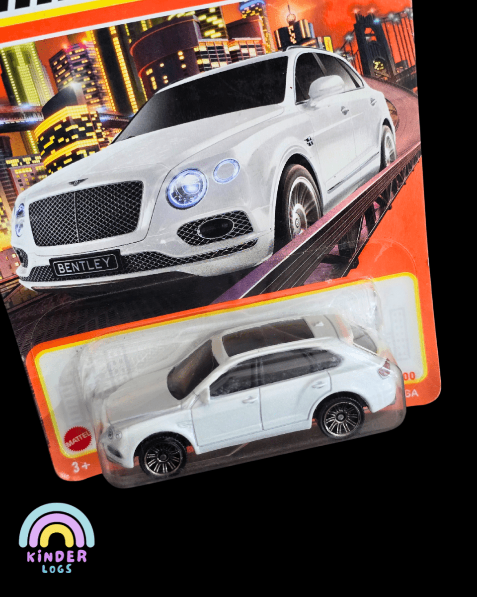 Matchbox Bentley Bentayga - White (Imported) - Kinder Logs