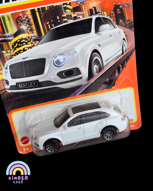 Matchbox Bentley Bentayga - White (Imported) - Kinder Logs