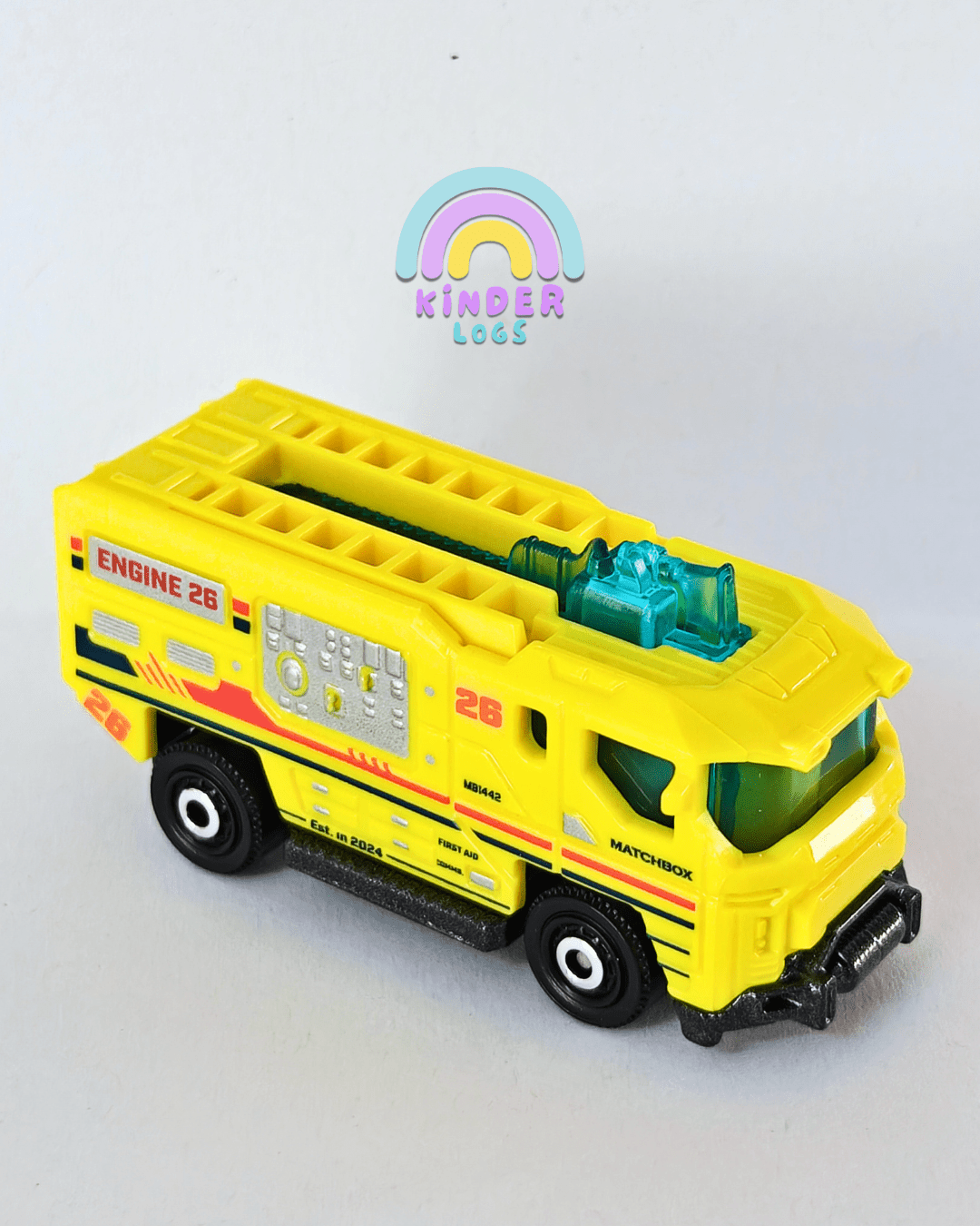 Matchbox Blaze Buster II - Yellow (Uncarded - New) - Kinder Logs