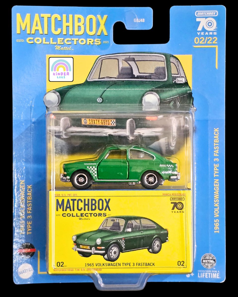 Matchbox Collectors 1965 Volkswagen Type 3 Fastback - Kinder Logs