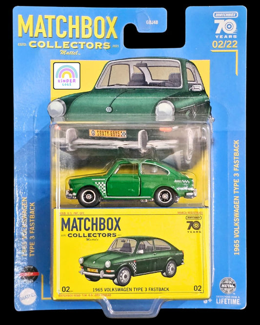 Matchbox Collectors 1965 Volkswagen Type 3 Fastback - Kinder Logs