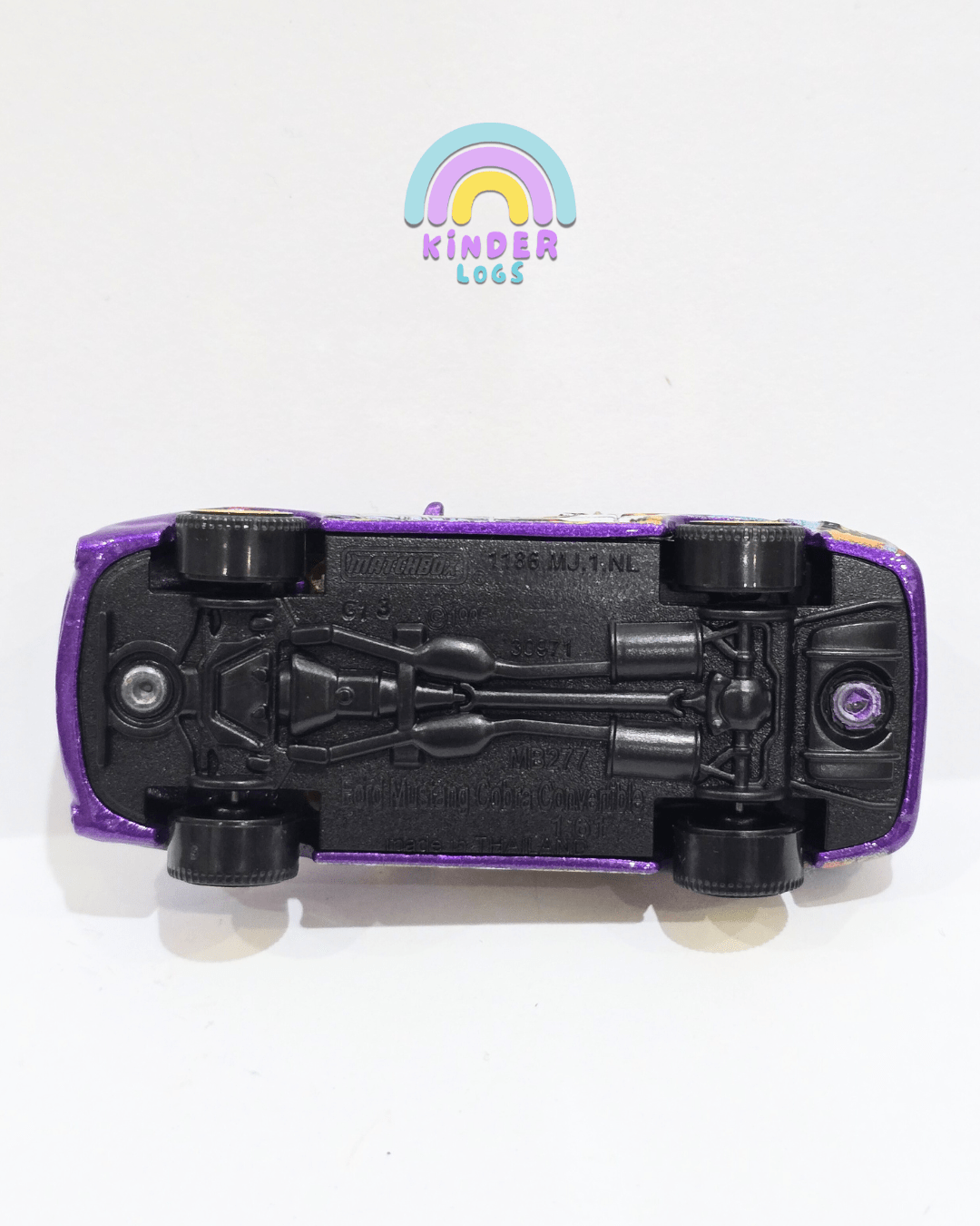 Matchbox Ford Mustang Cobra Convertible - Purple (Uncarded) - Kinder Logs