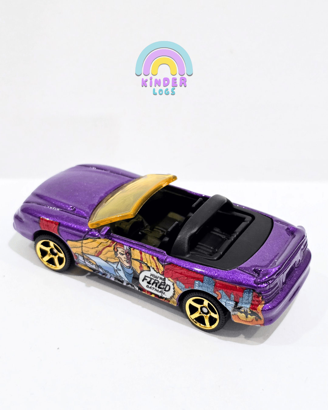 Matchbox Ford Mustang Cobra Convertible - Purple (Uncarded) - Kinder Logs