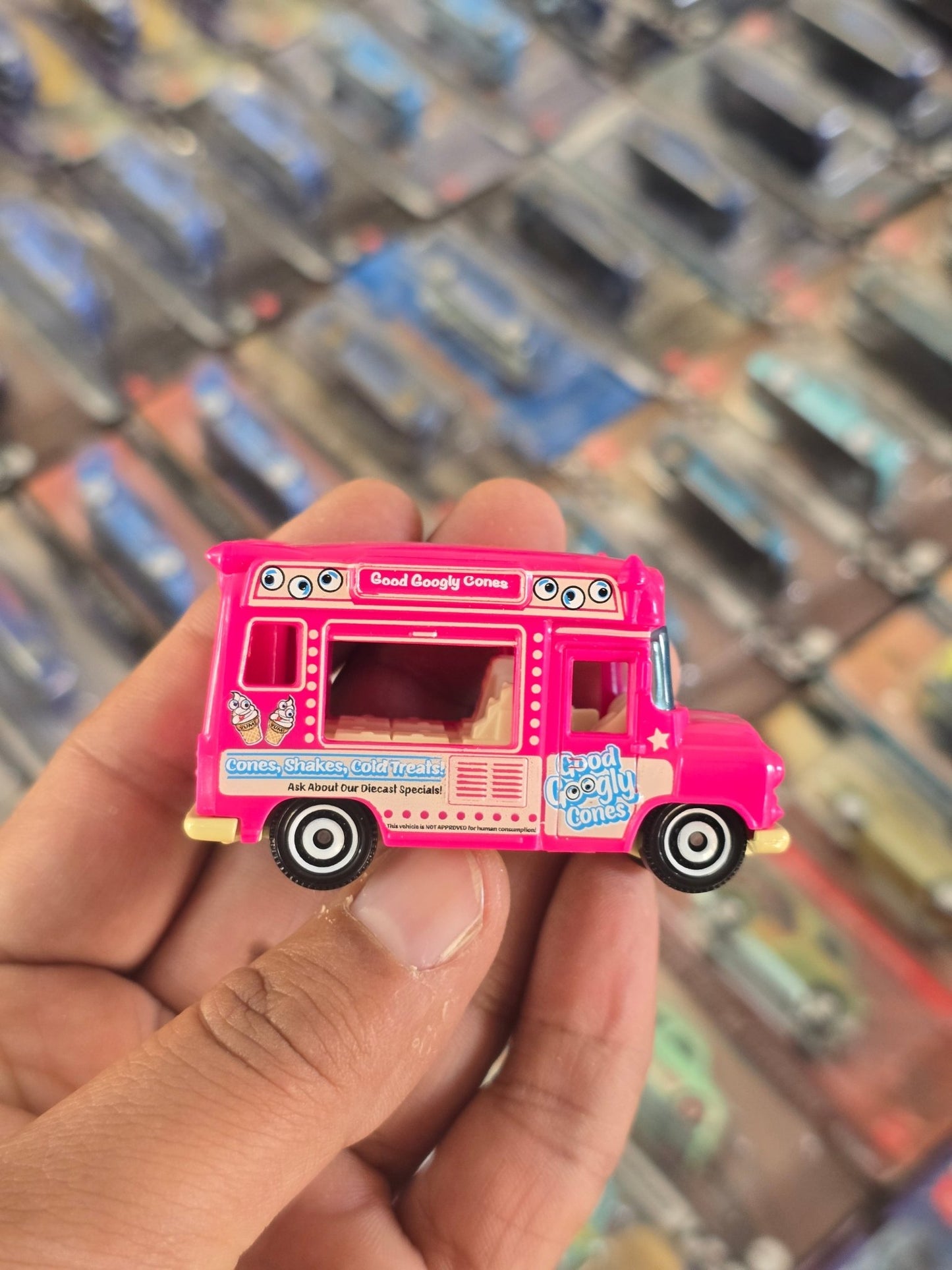 Matchbox Ice Cream Van - Pink (Uncarded) - Kinder Logs