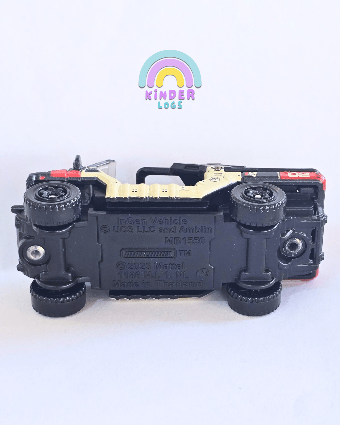 Matchbox InGen Vehicle - Jurassic World Rebirth - Beige (Uncarded - New) - Kinder Logs