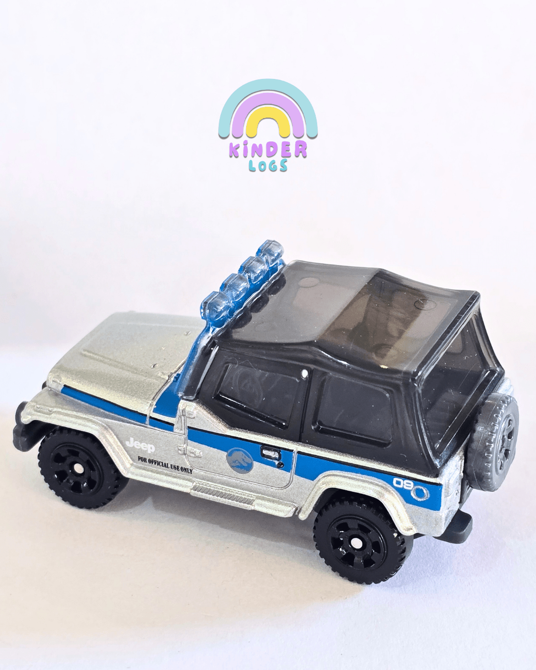 Matchbox Jeep Wrangler 09 - Jurassic World Rebirth (Uncarded - New) - Kinder Logs