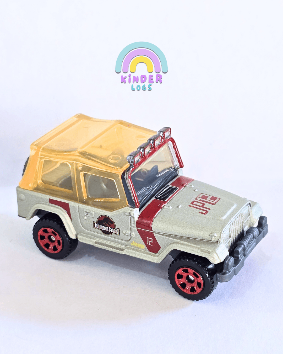 Matchbox Jeep Wrangler 12 - Jurassic World Rebirth (Uncarded - New) - Kinder Logs