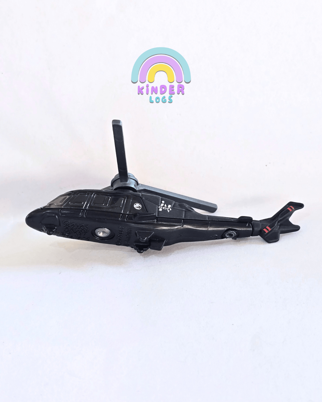Matchbox Jurassic World Rebirth Helicopter CR - 1017 (Uncarded - New) - Kinder Logs