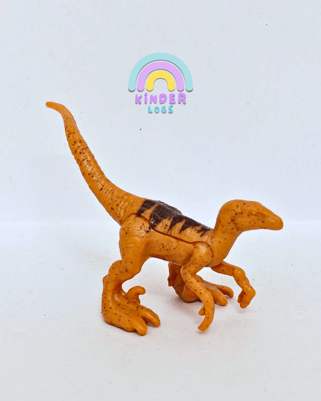 Matchbox Jurassic World Rebirth Velociraptor Action Figure (Uncarded - New) - Kinder Logs