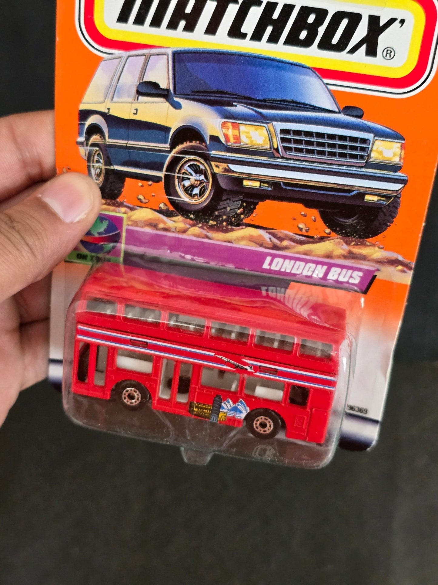 Matchbox London Bus - Rare Old Card - Kinder Logs