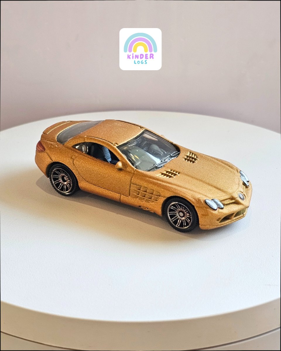Matchbox Mercedes - Benz SLR McLaren - Matte Gold (Uncarded) - Kinder Logs