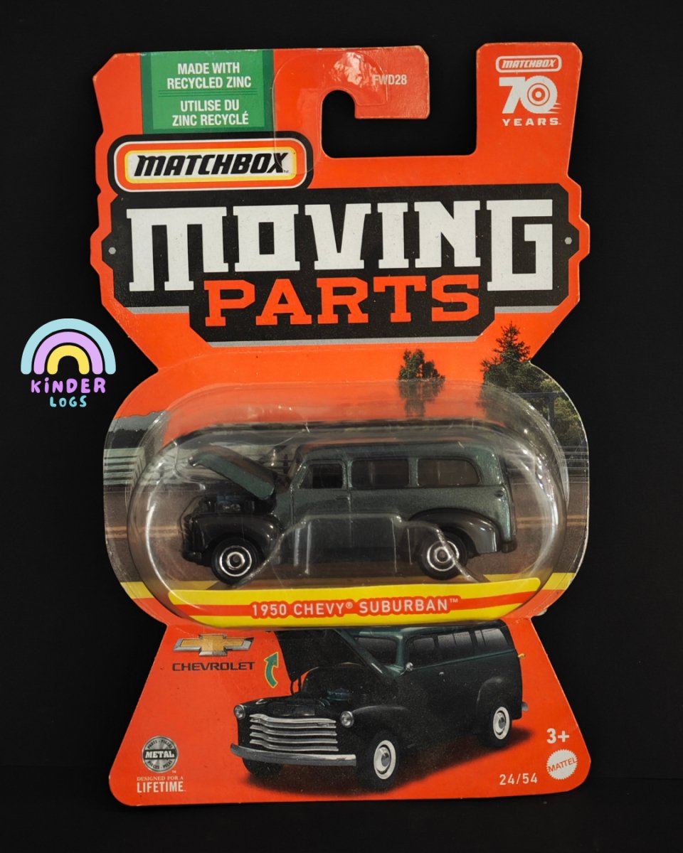Matchbox Moving Parts 1950 Chevy Suburban - Kinder Logs