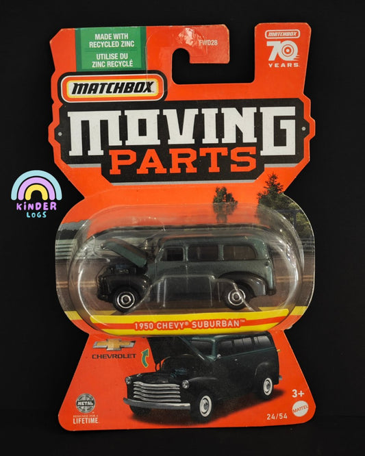 Matchbox Moving Parts 1950 Chevy Suburban - Kinder Logs