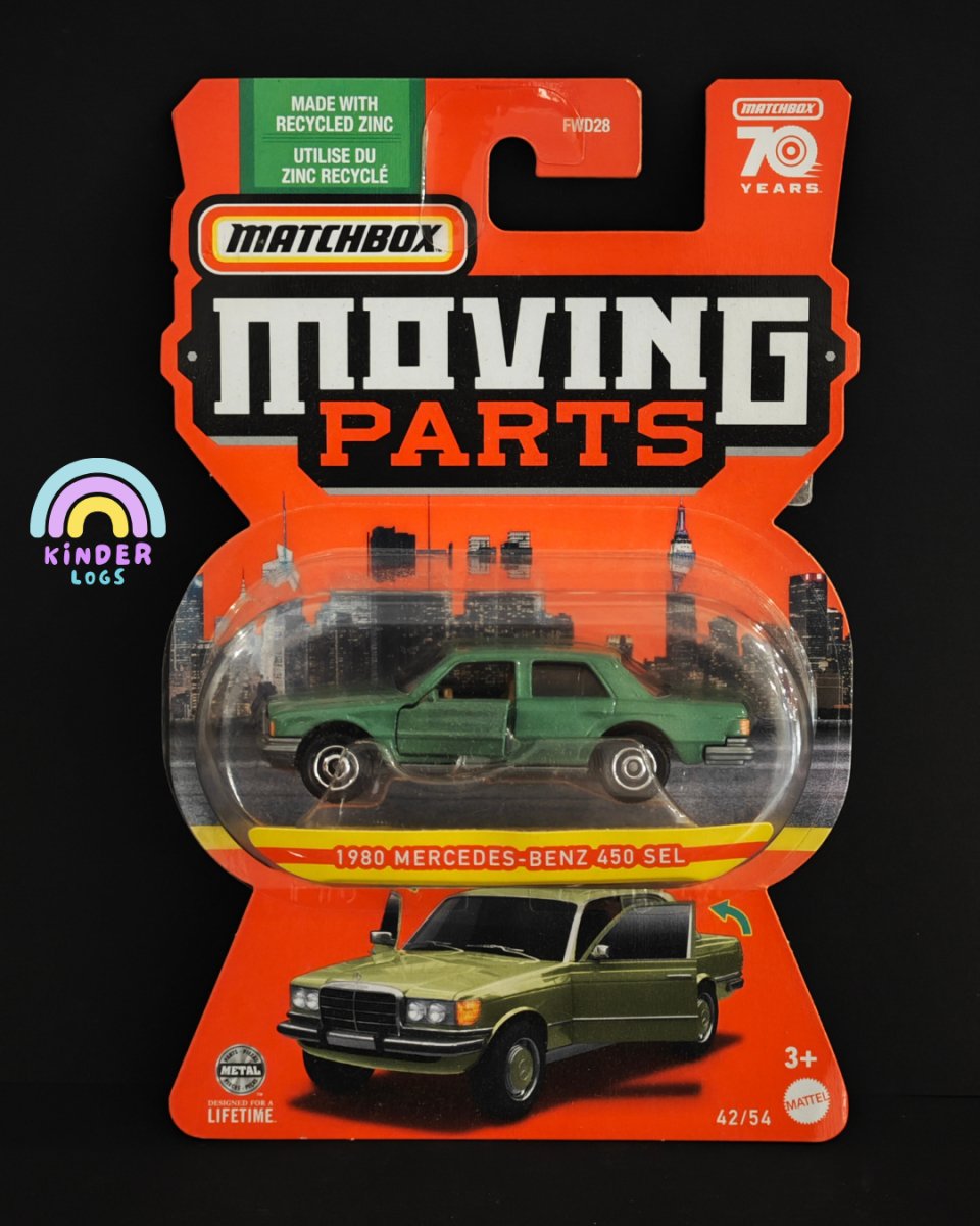 Matchbox Moving Parts 1980 Mercedes - Benz 450 SEL - Kinder Logs