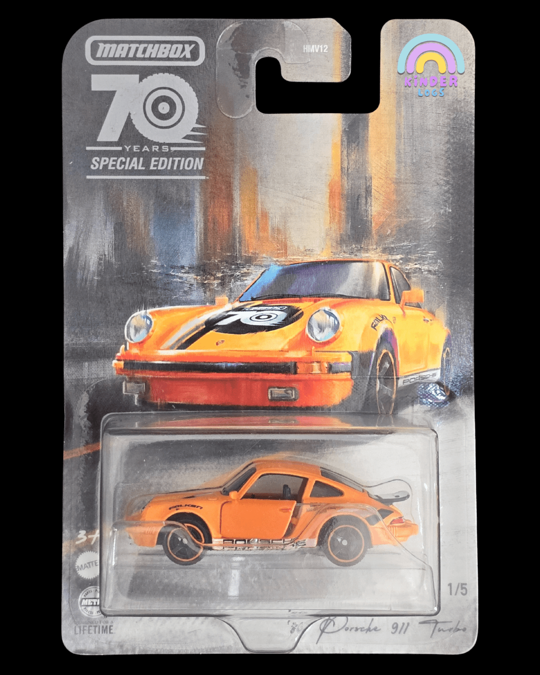 Matchbox Moving Parts - 1980 Porsche 911 Turbo - 70 Years Edition (Imported) - Kinder Logs