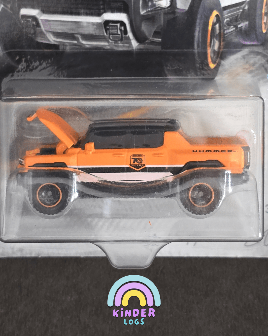 Matchbox Moving Parts - 2022 Hummer EV - 70 Years Edition (Imported) - Kinder Logs