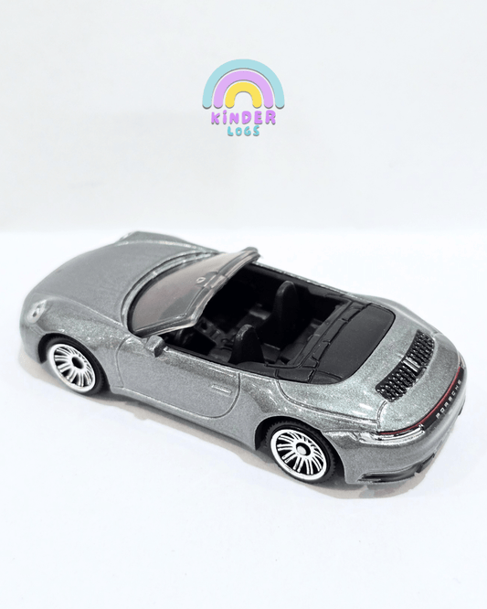 Matchbox Porsche 911 Carrera Cabriolet - Silver (Uncarded) - Kinder Logs