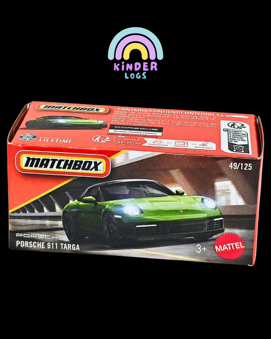 Matchbox Porsche 911 Targa - Green (Sealed Box) - Kinder Logs