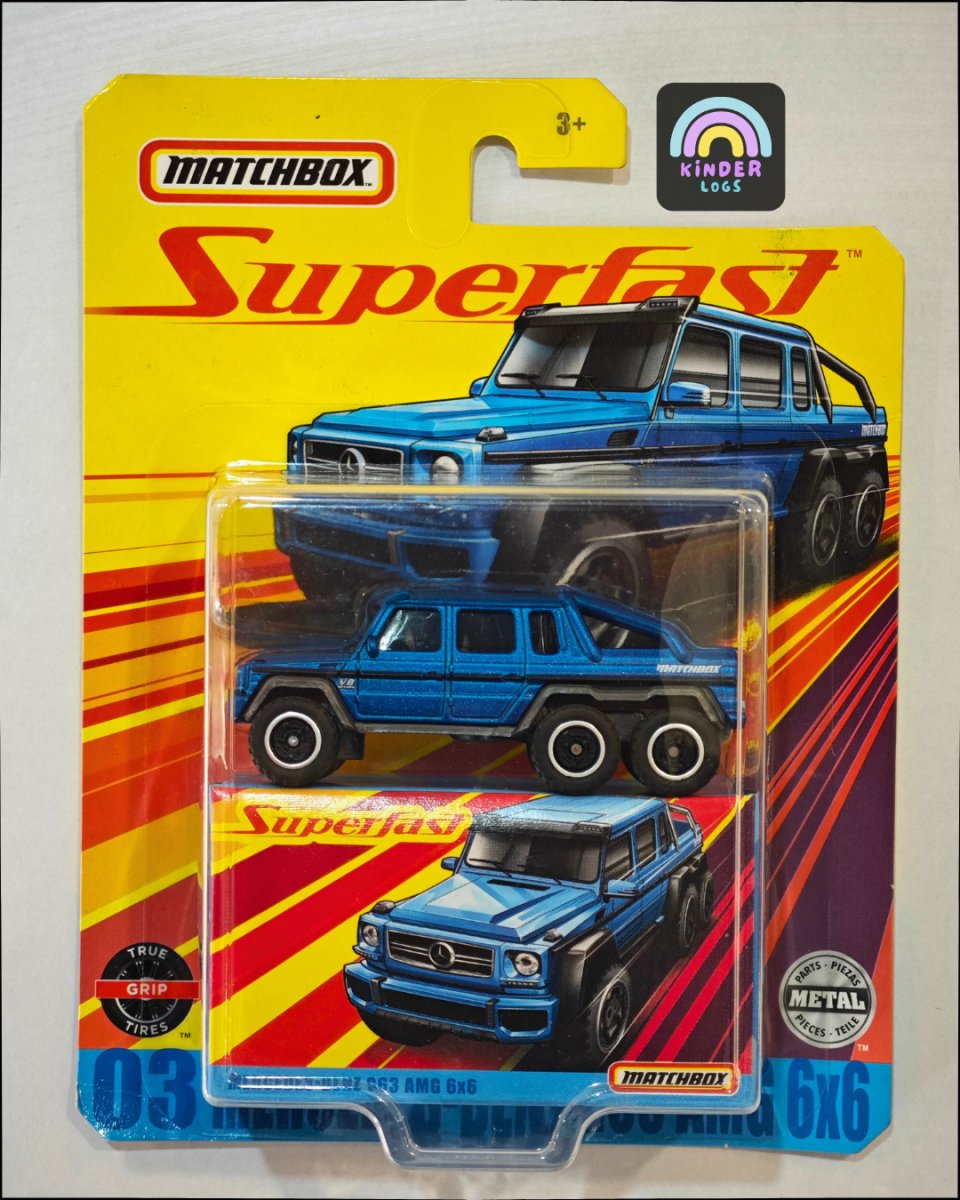 Matchbox Superfast Mercedes - Benz G63 AMG 6X6 - Kinder Logs