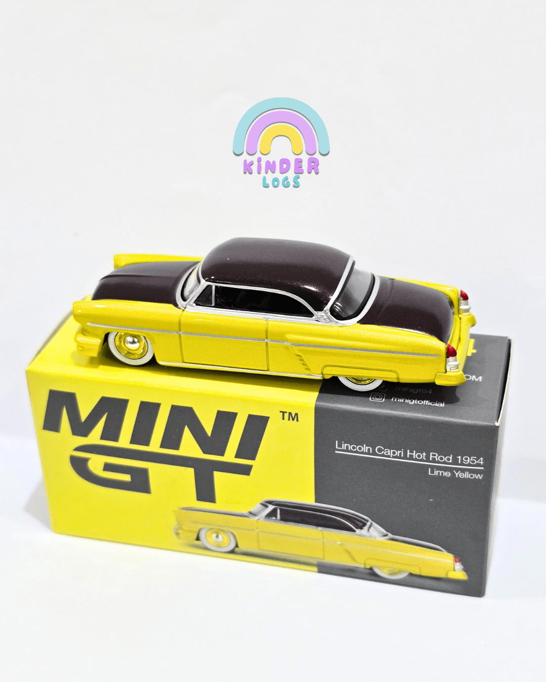 Mini GT 1954 Lincoln Capri Hot Rod (Open Box) - Kinder Logs