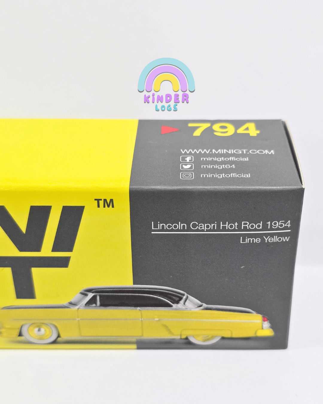 Mini GT 1954 Lincoln Capri Hot Rod (Open Box) - Kinder Logs
