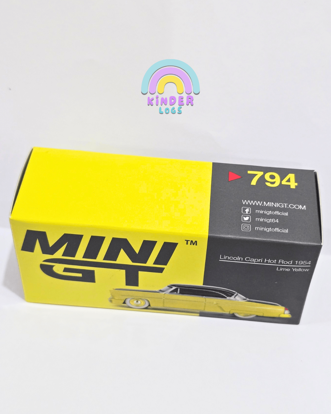 Mini GT 1954 Lincoln Capri Hot Rod (Open Box) - Kinder Logs