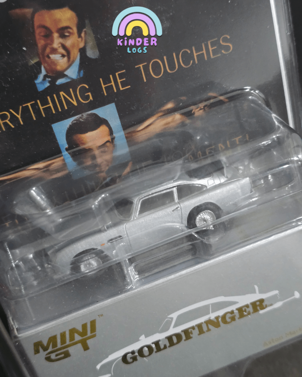 Mini GT Aston Martin DB5 - James Bond 007 Goldfinger - Kinder Logs