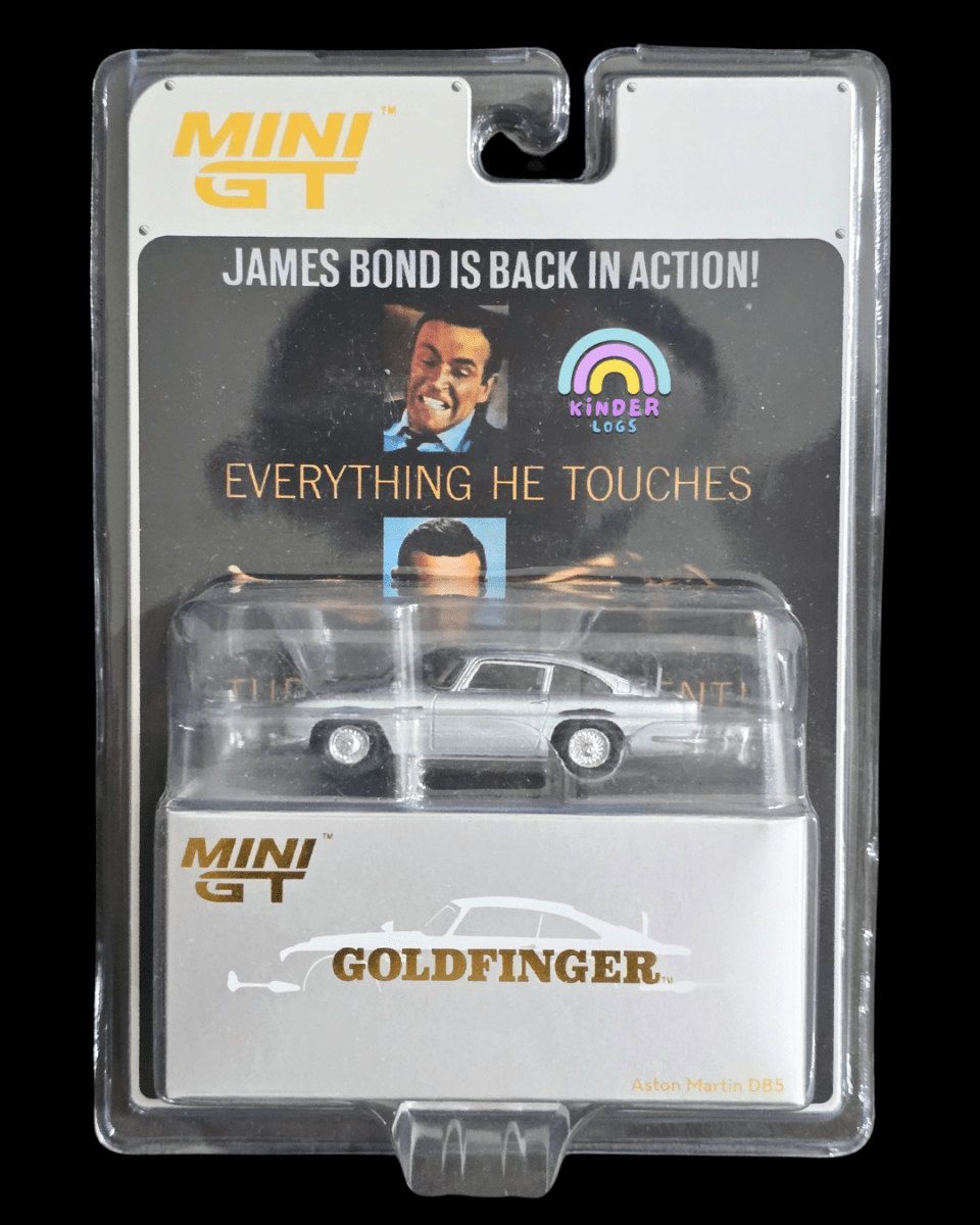 Mini GT Aston Martin DB5 - James Bond 007 Goldfinger - Kinder Logs